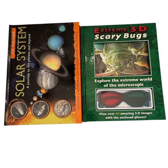 Other - Solar System and 3D Scary Bugs Book Set